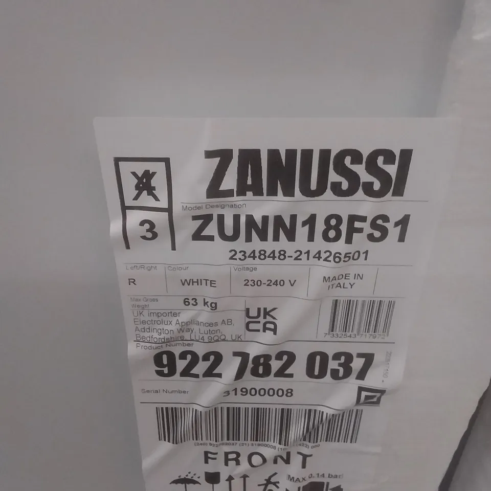 ZANUSSI ZUNN18FS1 REFRIGERATOR RRP £775.00