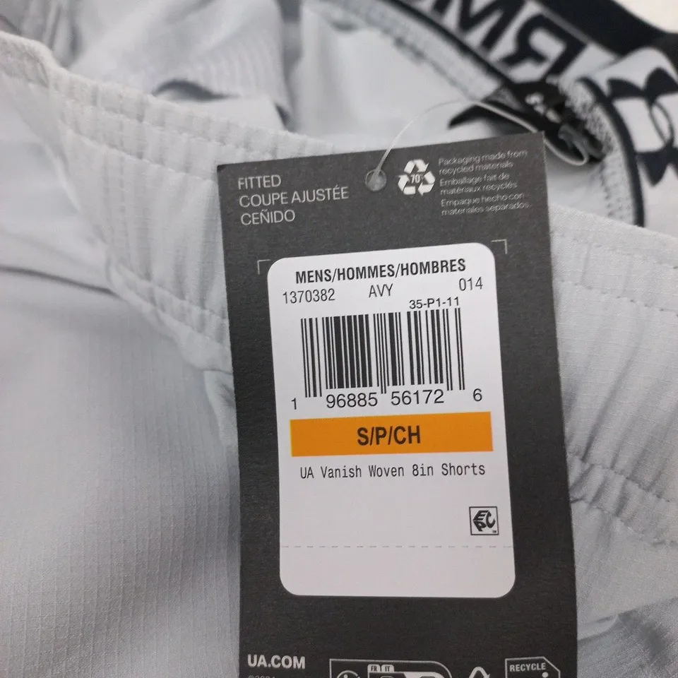 UNDER ARMOUR MENS UA VANISH WOVEN 8IN SHORTS – GREY (SMALL)
