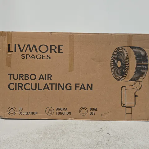 LIVMORE SPACES TURBO AIR CIRCULATING FAN