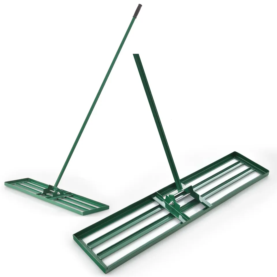 BOXED COSTWAY LAWN LEVELING RAKE 42'' X 10'' HEAVY DUTY LEVEL LAWN TOOL FOR GARDEN BACKYARD/LAWN