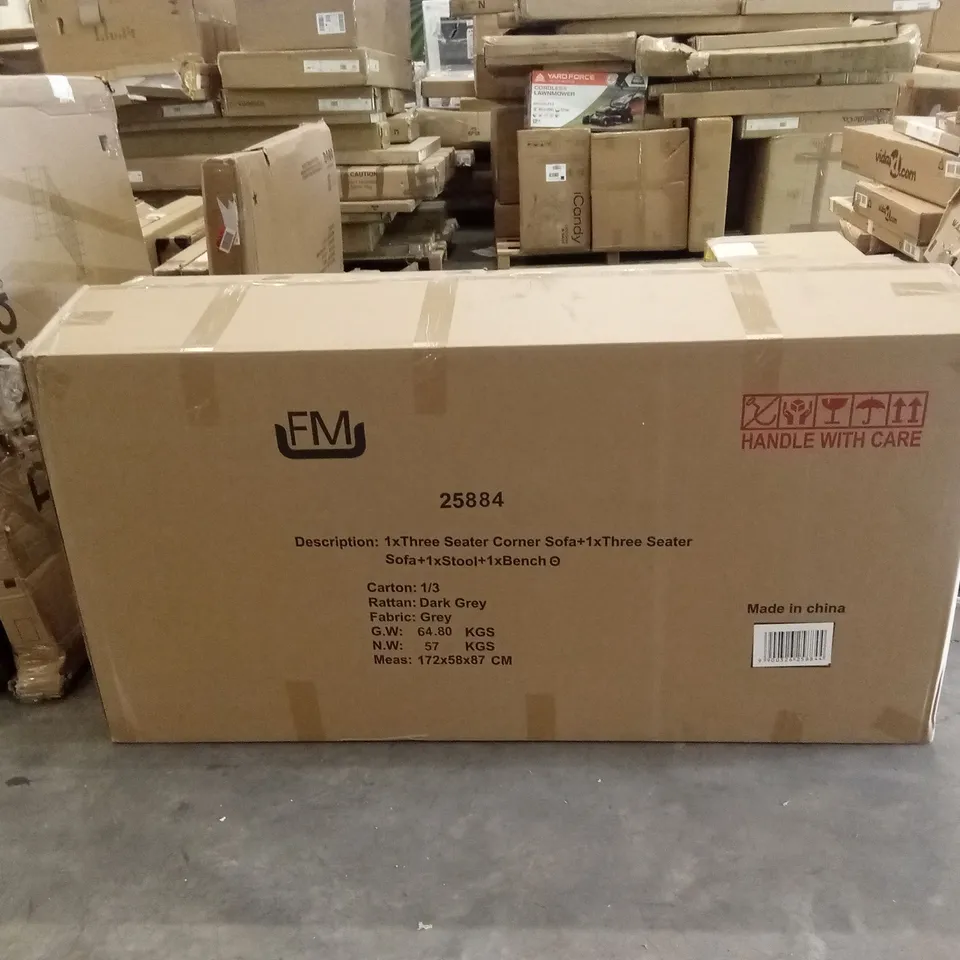 BOXED FM RATTAN OUTDOOR GARDEN FURNITURE (1 BOX)