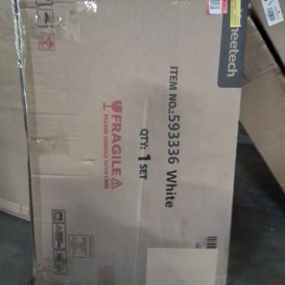 BOXED FOLDABLE COMPUTER DESK WHITE