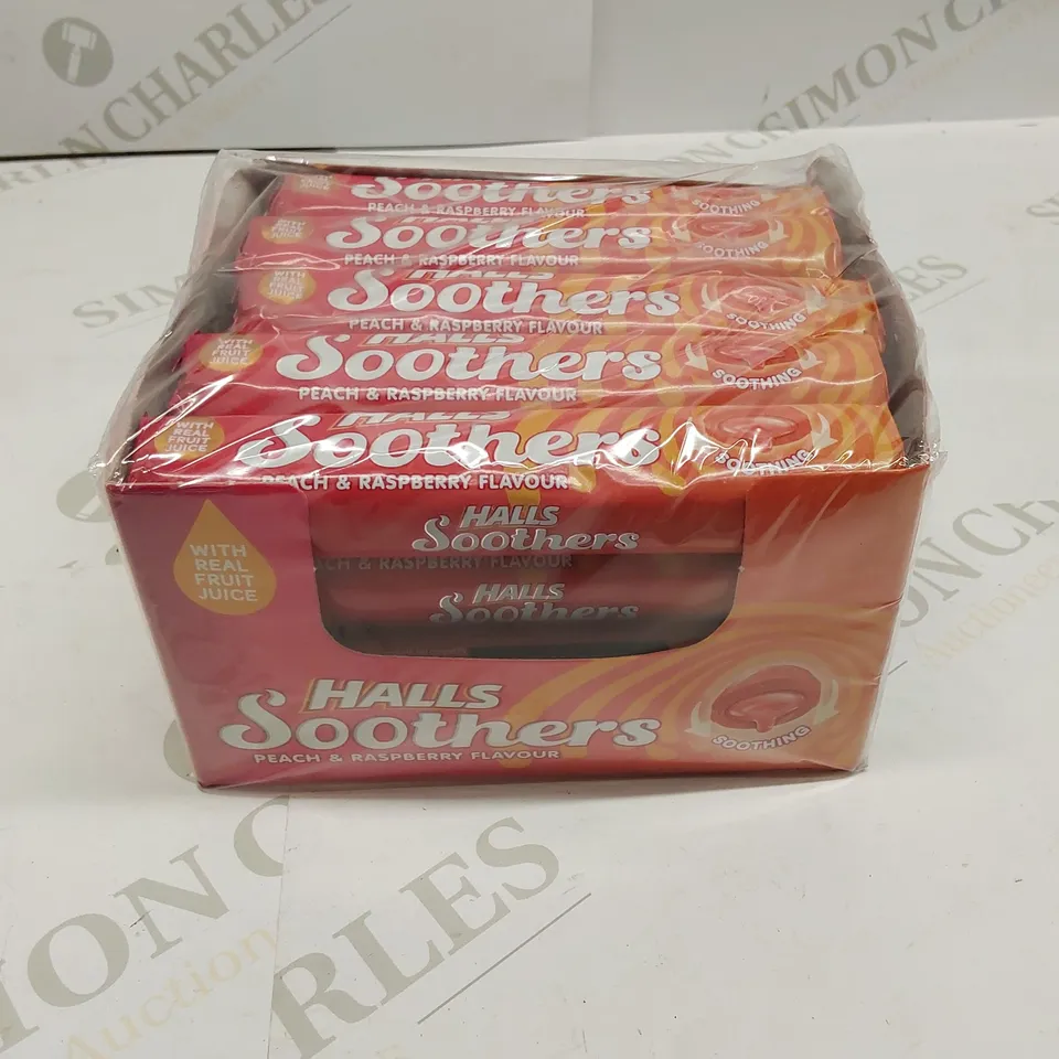 1 X 20 PACK OF HALLS SOOTHERS PEACH & RASPBERRY FLAVOUR
