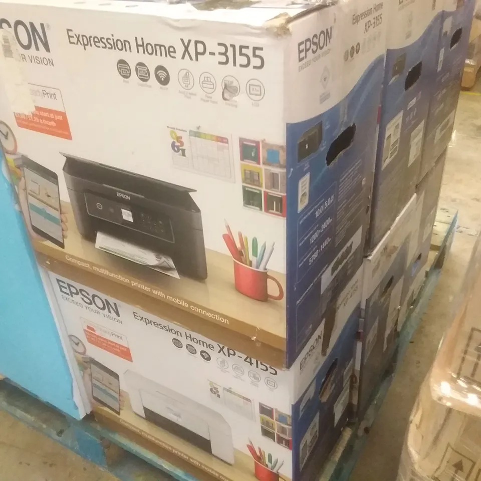 6 ASSORTED BOXED ESPON XP-3155 & XP-4155 MULTIFUNCTION PRINTERS