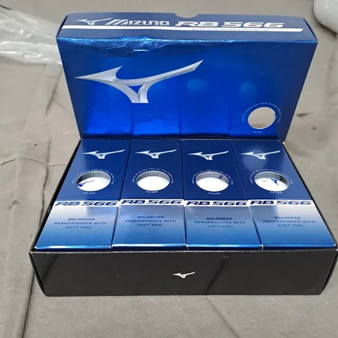 BOX OF 12 MIZUNO RB 566 GOLF BALLS