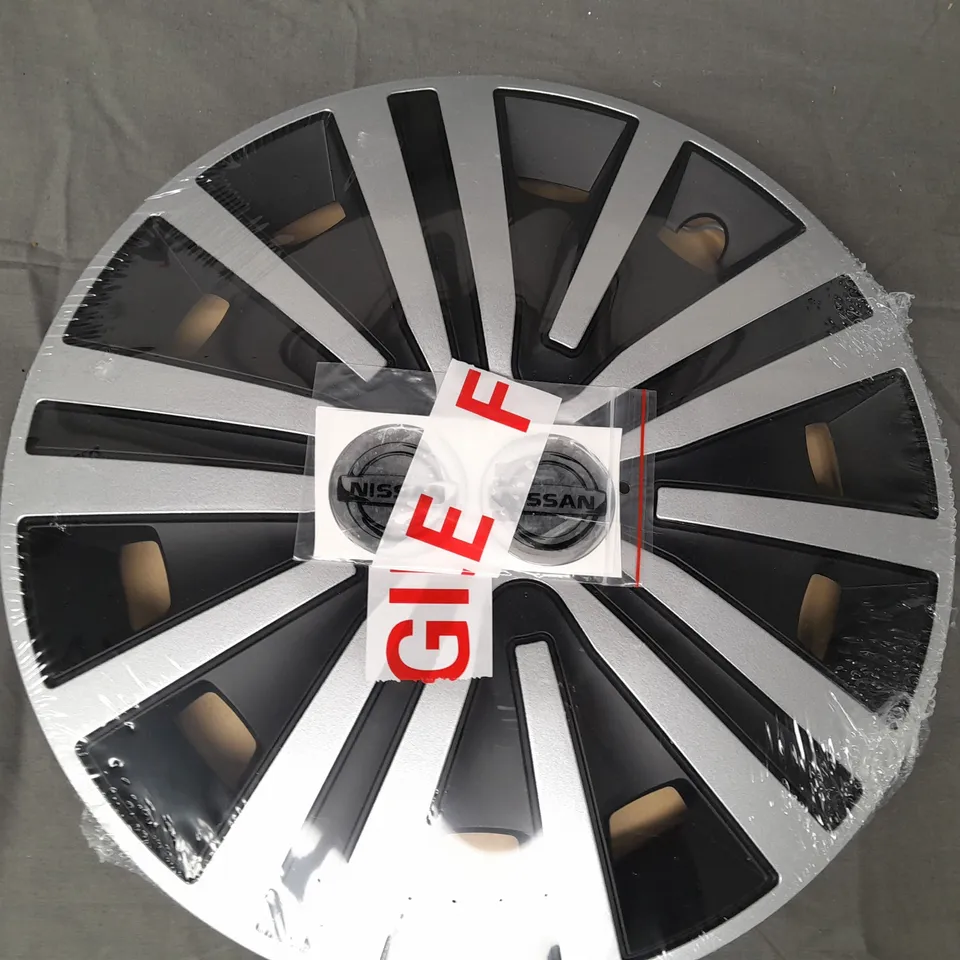 BOXED SET OF 4 NISSAN 14" UNIVERSAL HUBCAPS