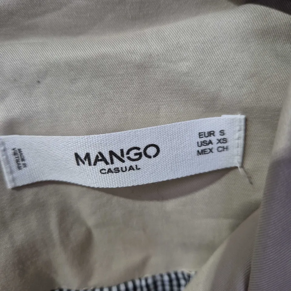 MANGO CASUAL WOMEN'S BEIGE TRENCH COAT