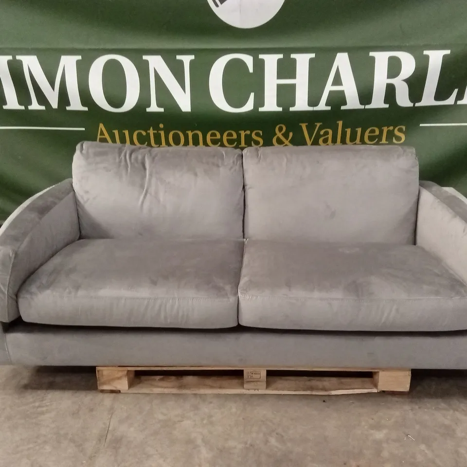 LUCIA 3 SEATER SOFA, GREY HOUSE VELVET