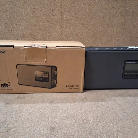 PANASONIC RF-D10 DAB/FM RADIO – BLACK (BOXED)