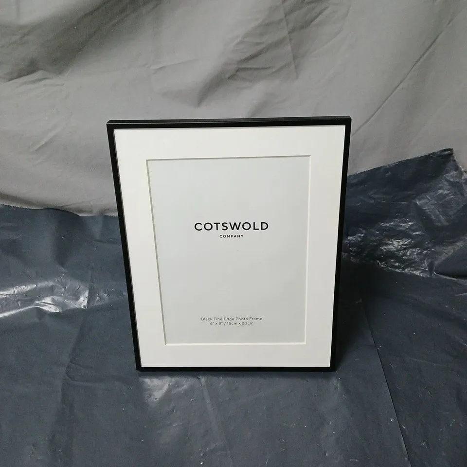 COTSWOLD COMPANY BLACK FINE EDGE PHOTO FRAME 6X8IN UNBOXED