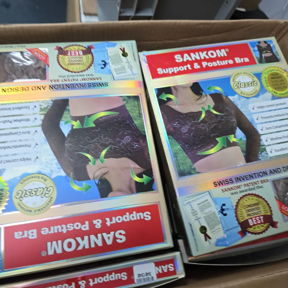 APPROXIMATELY 20 BOXED SANKOM SUPPORT & POSTURE BRAS