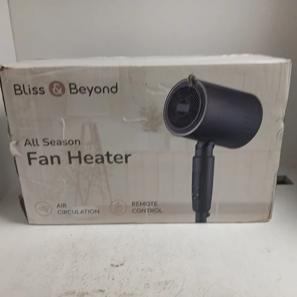 BLISS & BEYOND ALL SEASON FAN HEATER – BOXED