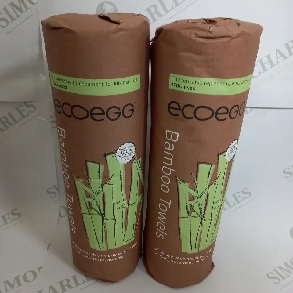 LOT OF 2 ECOEGG BAMBOO TOWLES 