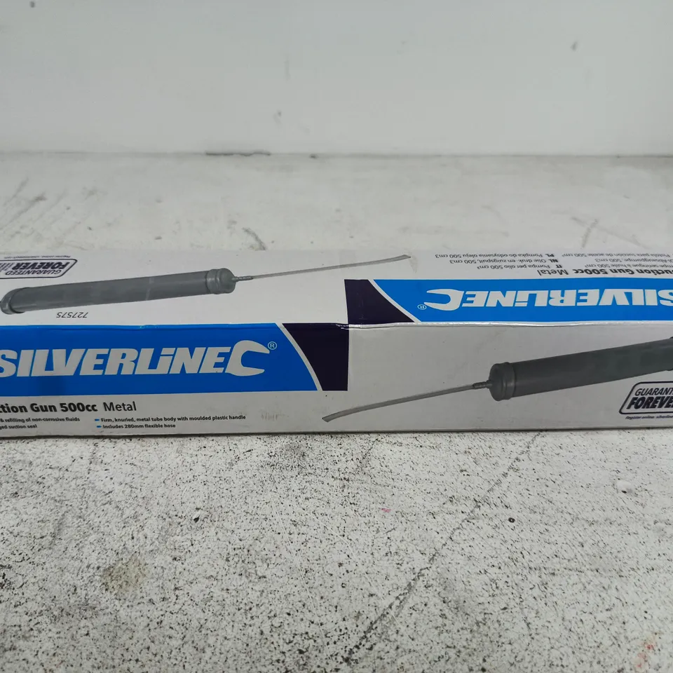 SEALED SILVERLINE OIL SUCTION GUN 500CC METAL – BOXED