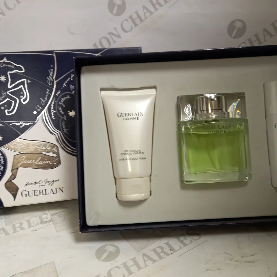 GUERLAIN HOMME MEN EAU DE TOILETTE SET 