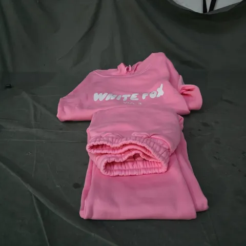 WHITE FOX VOL 3 PINK KIDS SET, TROUSERS AND HOODIE. NO SIZE STATED
