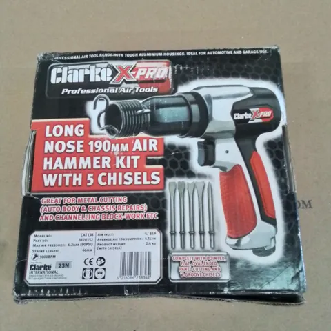 CLARKE X-PRO LONG NOSE 190MM AIR HAMMER KIT
