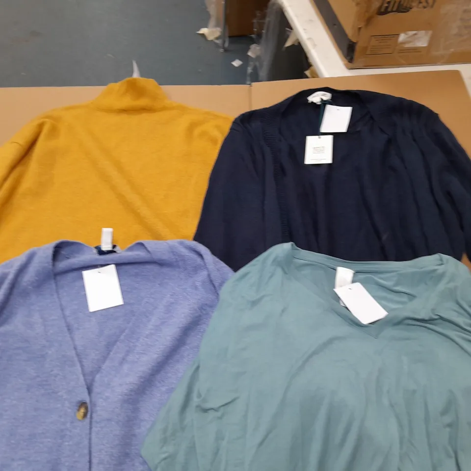 LARGE QUANTITY OF ASSORTED CLOTHING ITEMS IN VARIOUS SIZES TO INCLUDE WHITE STUFF, JOULES AND CENTIGRADE