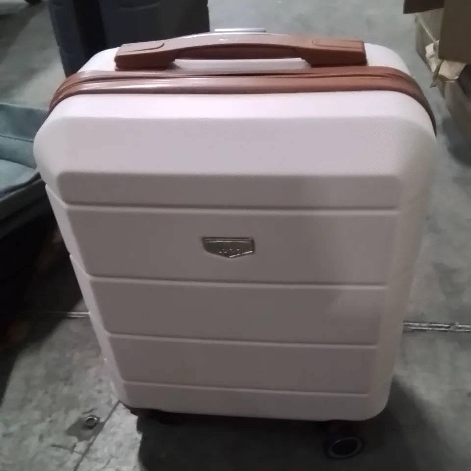 LUGG TRAVEL CABIN BAG CREAM&BROWN 
