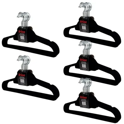 BOXED VELVET STANDARD HANGER FOR DRESS/SHIRT/SWEATER (SET OF 50)