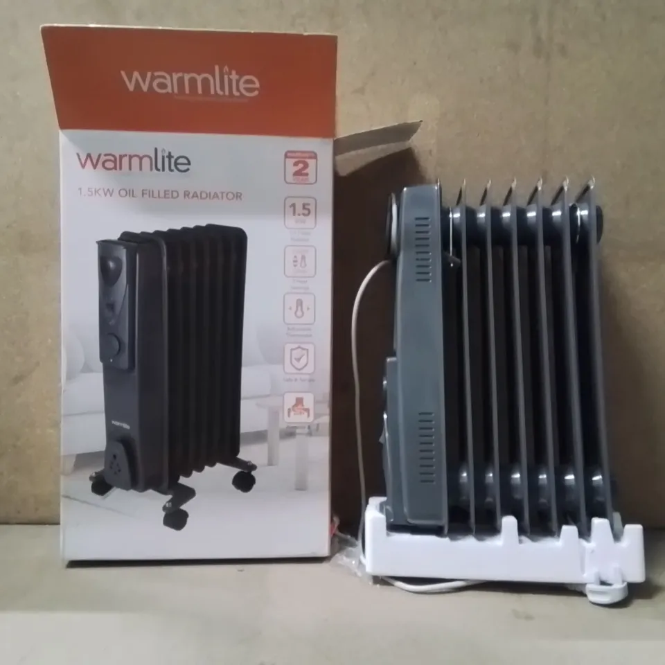 BOXED WARMLITE 1.5KW OIL FILLED RADIATOR 