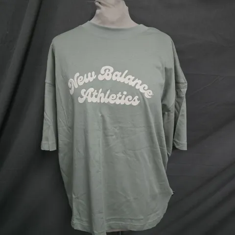 NEW BALANCE ATHLETICS GREEN CREW T-SHIRT - M