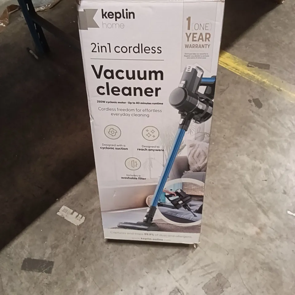 BOXED KEPLIN 2IN1 CORDLESS VACUUM CLEANER 