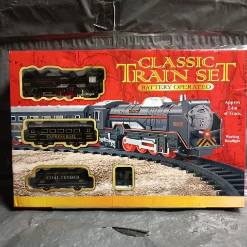 BOXED UNBRANDED BATTERY OPERATED CLASSIC TRAIN SET
