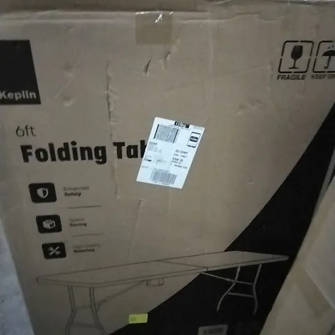 BOXED KEPLIN 6FT FOLDING TABLE - (1 BOX)