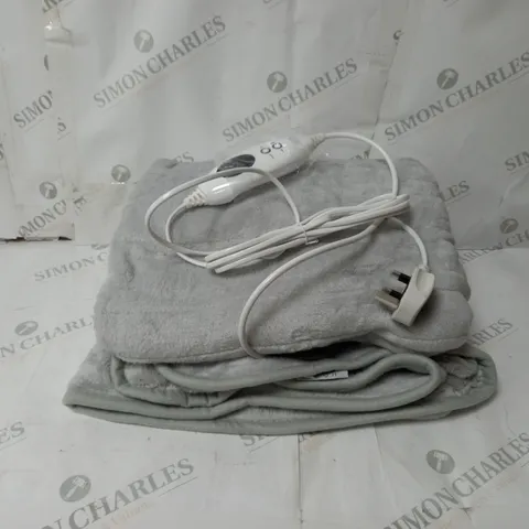 BOXED COZEE HOME HEATED BLANKET IN LIGHT GREY