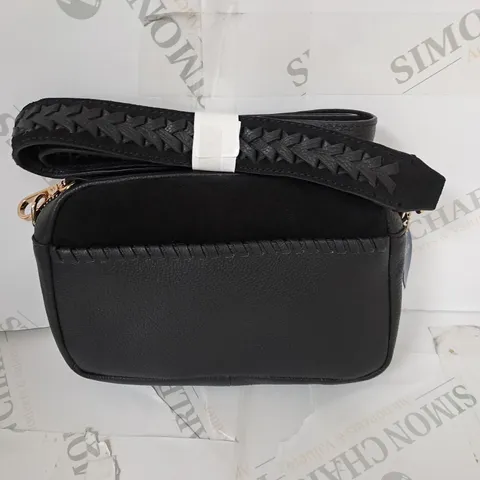 ACCESSORIZE REAL LEATHER BLACK BAG