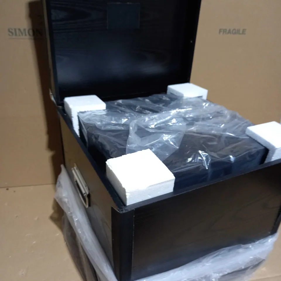 K BY KELLY HOPPEN SET OF 2 NESTING STORAGE BOXES