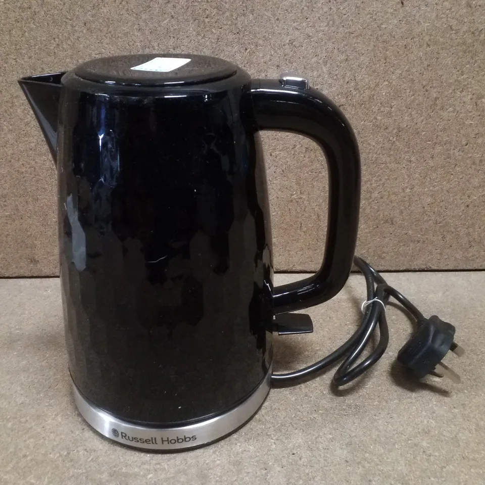 BOXED RUSSELL HOBBS 26051 HONEYCOMB BLACK KETTLE 