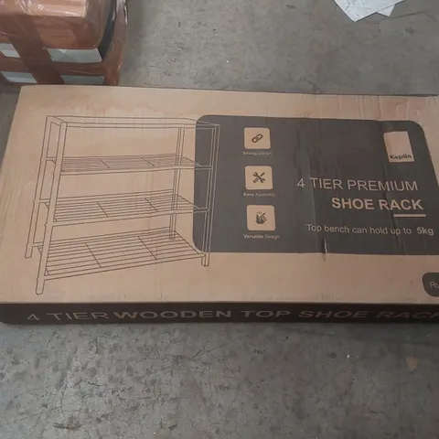 BOXED KEPLIN 4 TIER SHOE RACK