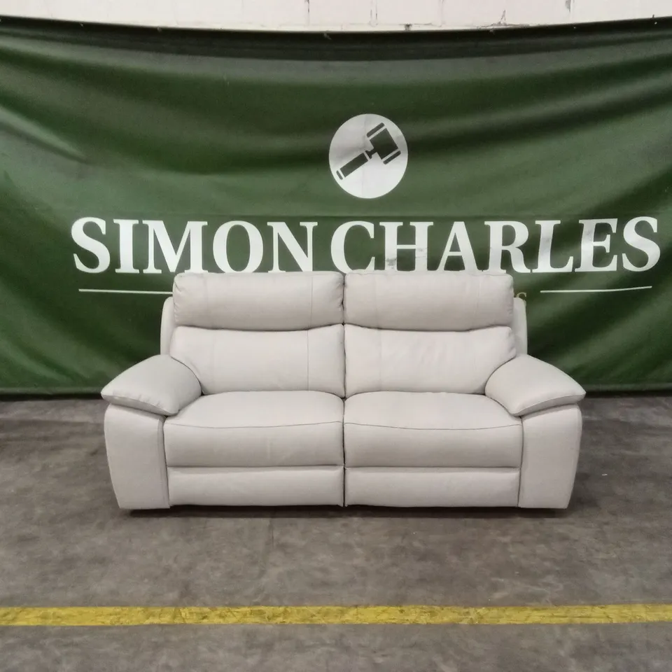 QUALITY DESIGNER ITALIAN MADE PATRIZIO 3 SEATER ELECTRIC RECLINER LEATHER SOFA