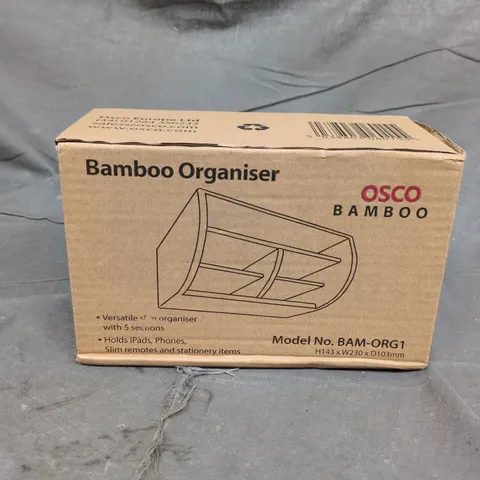 BOXED OSCO BAMBOO ORGANISER
