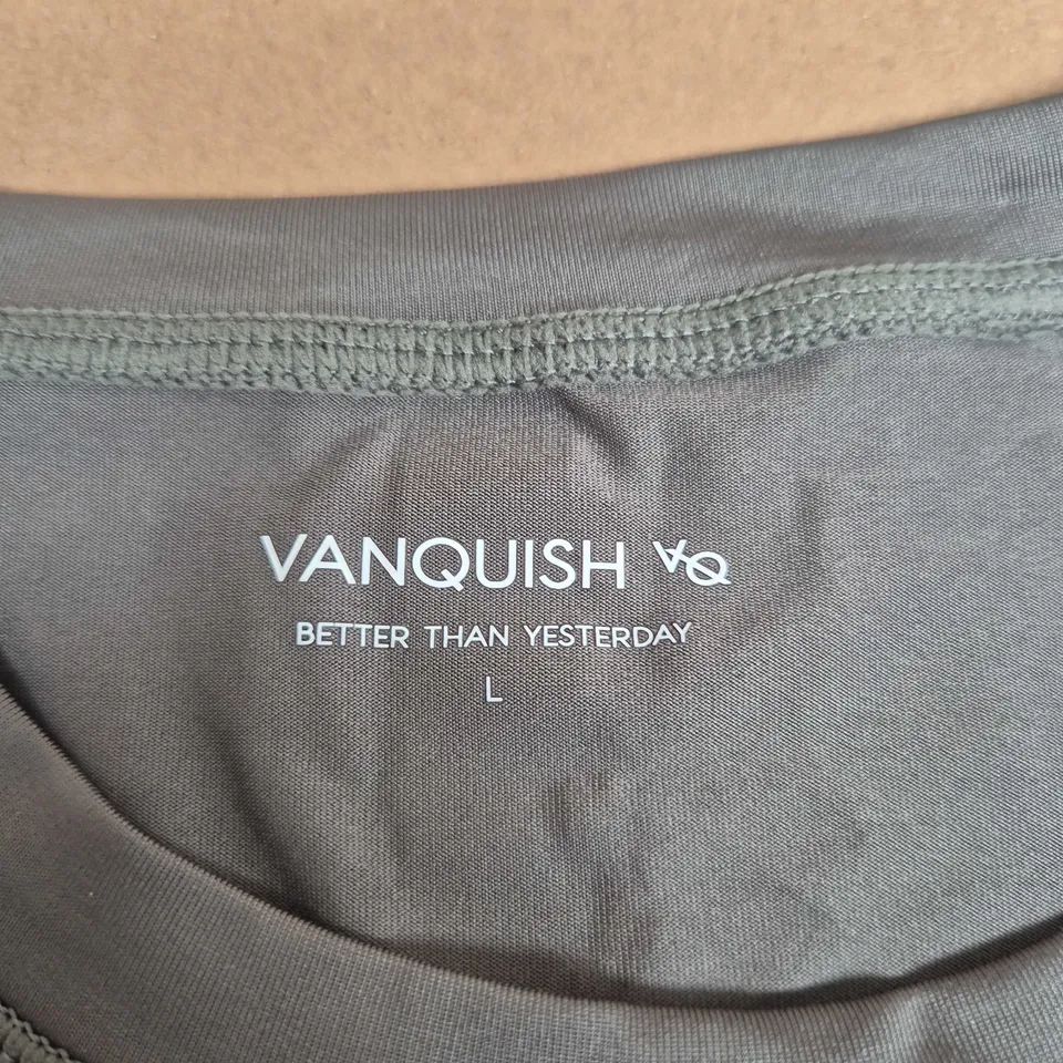 VANQUISH VQ LONG-SLEEVE ATHLETIC TOP – UK L, GREY