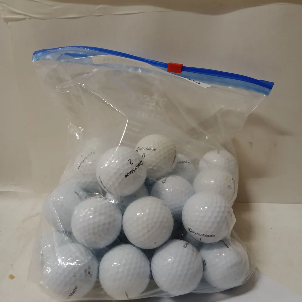 BAG TO CONTAIN APPROXIMATELY 30 TAYLOR MADE GOLF BALLS