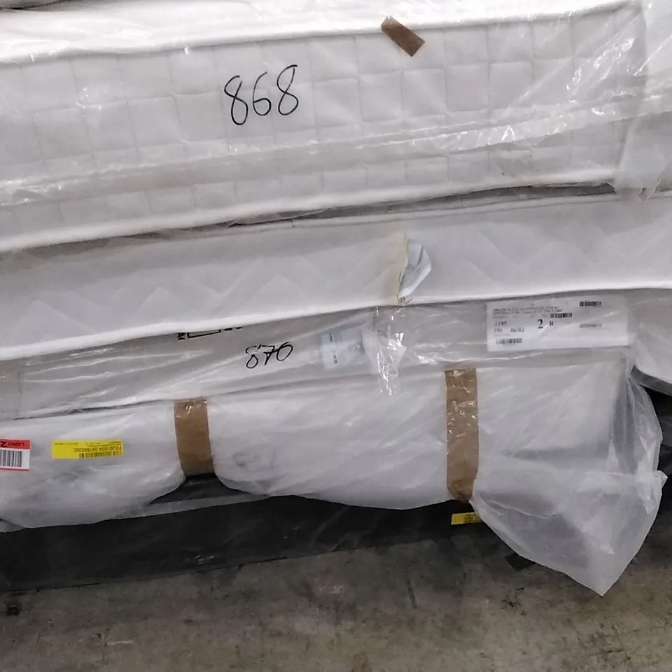 QUALITY BAGGED MEMORY OPEN COIL SUPER KING SIZE 6FT MATTRESS