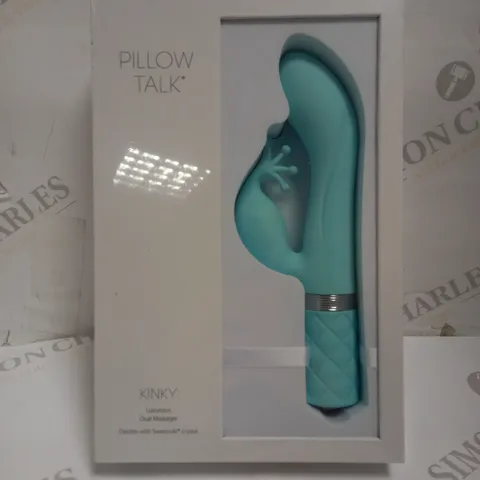 SEALED PILLOW TALK KINKY LUXURIOUS DUAL MASSAGER WITH SWAROVSKI CRYSTAL