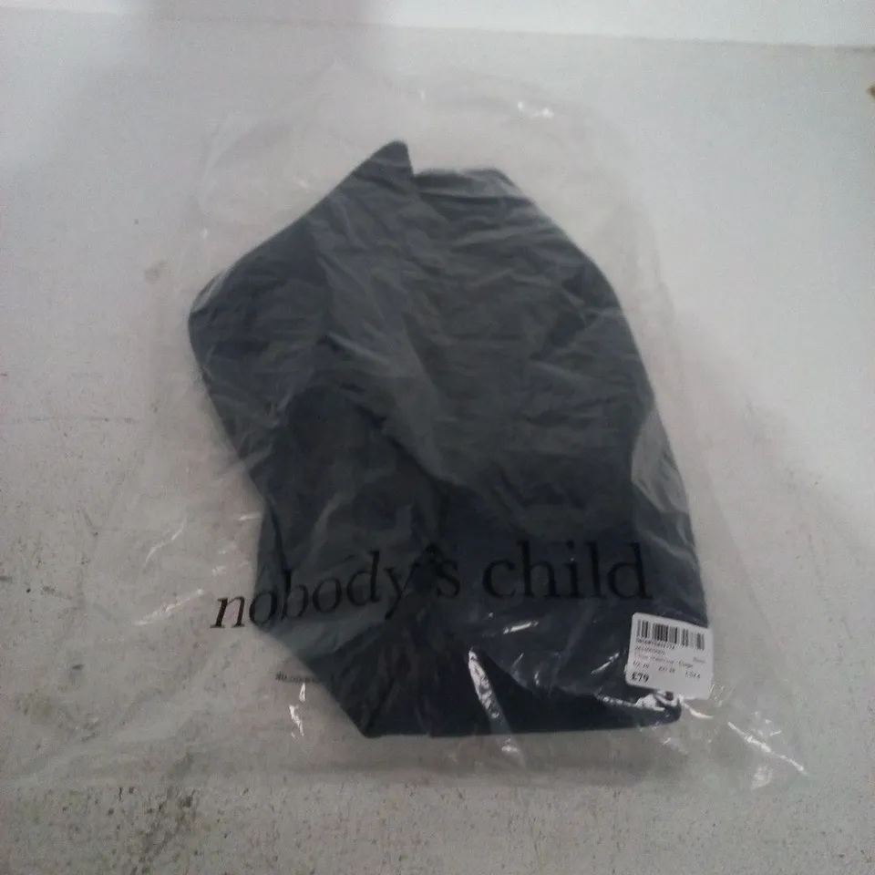 NOBODY'S CHILD NAVY CREPE WAISTCOAT – UK 10
