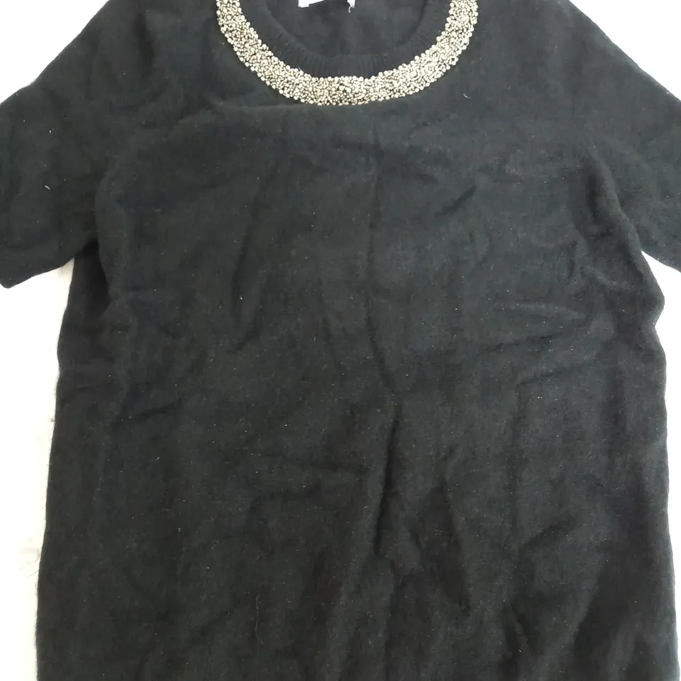 PETER HAHN CASHMERE SWEATER IN BLACK - SIZE UNSPECIFIED