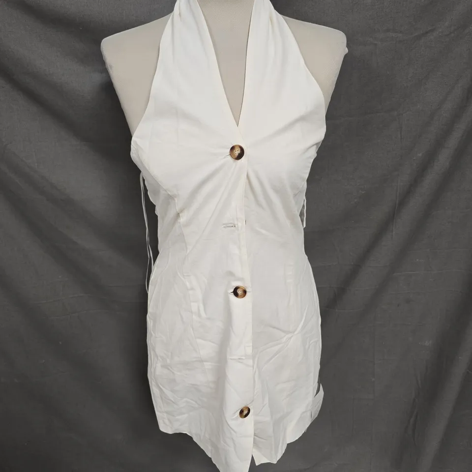 NOBODY'S CHILD GIO MINI DRESS IN WHITE SIZE 8