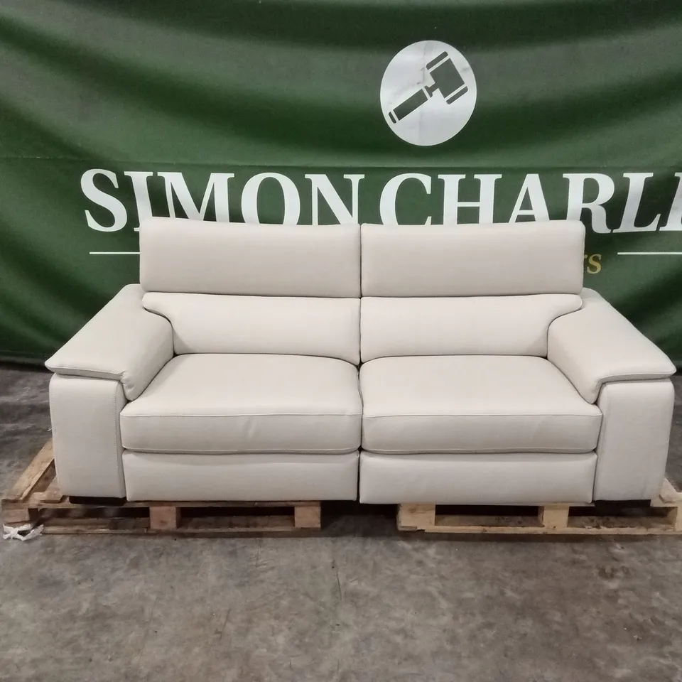 QUALITY DESIGNER ITALIAN MADE VENTO 3 SEATER ELECTRIC RECLINER LEATHER SOFA