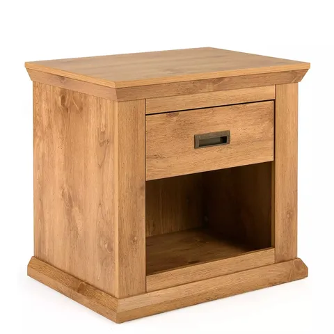 BOXED CLIFTON OAK EFFECT LAMP TABLE -  OAK