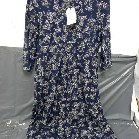SEASALT CORNWALL SEED PACKET DRESS IN FLORAL SKETCH MAGPIE - UK 18