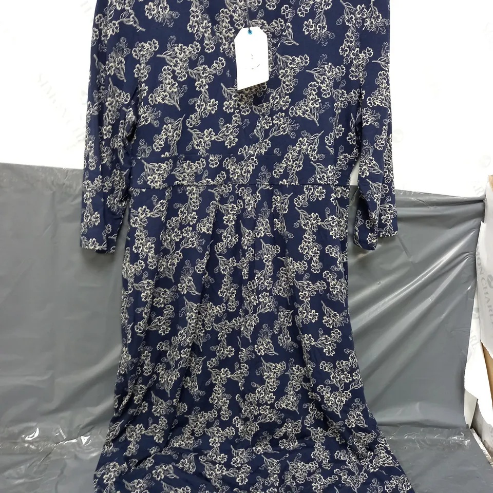 SEASALT CORNWALL SEED PACKET DRESS IN FLORAL SKETCH MAGPIE - UK 18