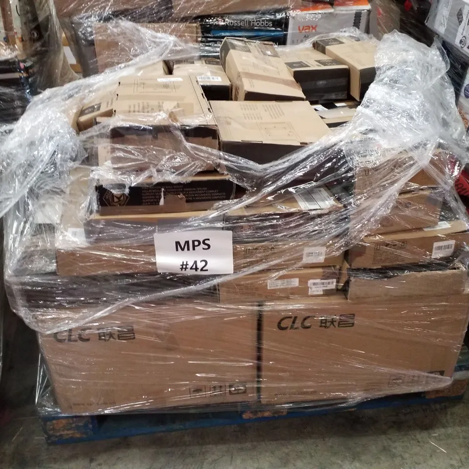 PALLET CONTAINING 63 ASSORTED PERLESMITH TV BRACKET RETURNS