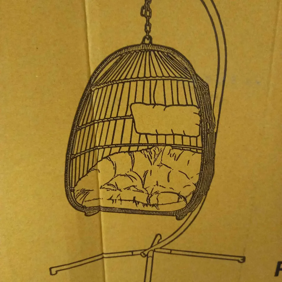 INNOVATORS HOLLY FOLDING COCOON CHAIR GREY SMALL