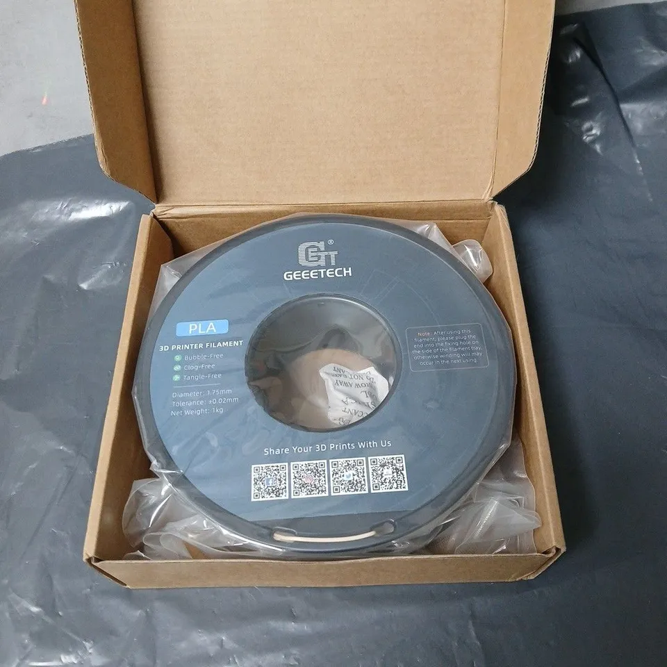 GEEETECH PLA 3D PRINTER FILAMENT – 1.75MM, 1KG